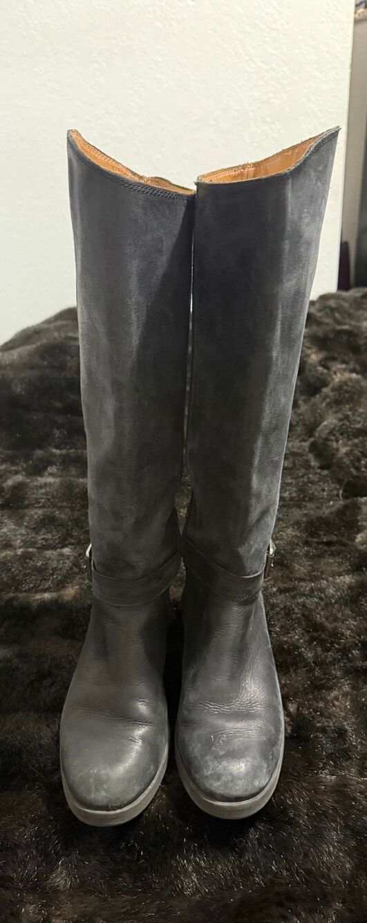 Lucky brand Hamila Riding Boots tall black equestrian moto 9